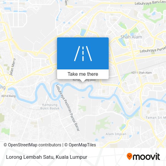 Lorong Lembah Satu map