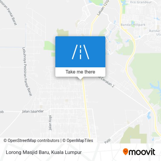 Peta Lorong Masjid Baru