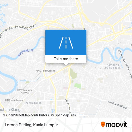 Lorong Puding map