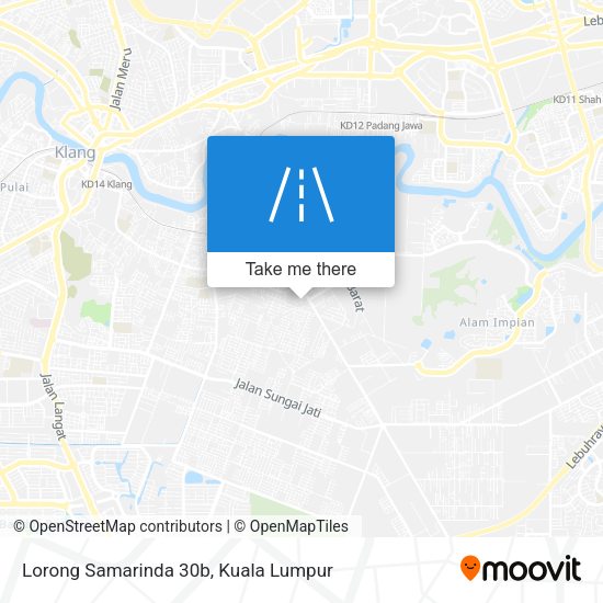 Lorong Samarinda 30b map