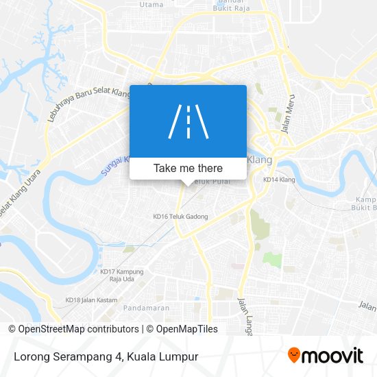 Peta Lorong Serampang 4