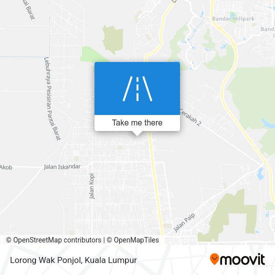 Peta Lorong Wak Ponjol