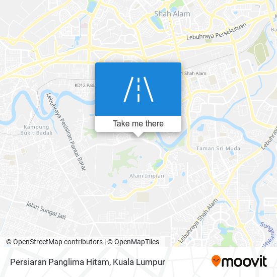 Persiaran Panglima Hitam map