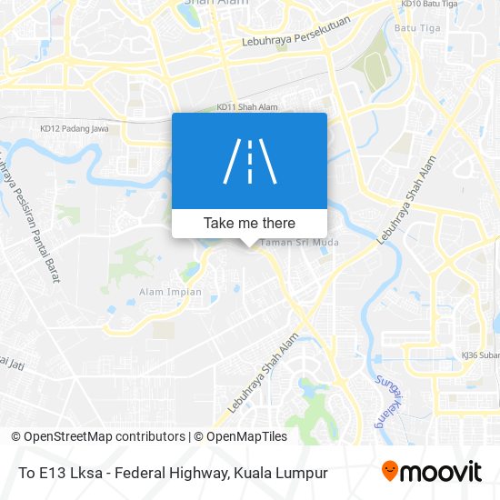 Peta To E13 Lksa - Federal Highway