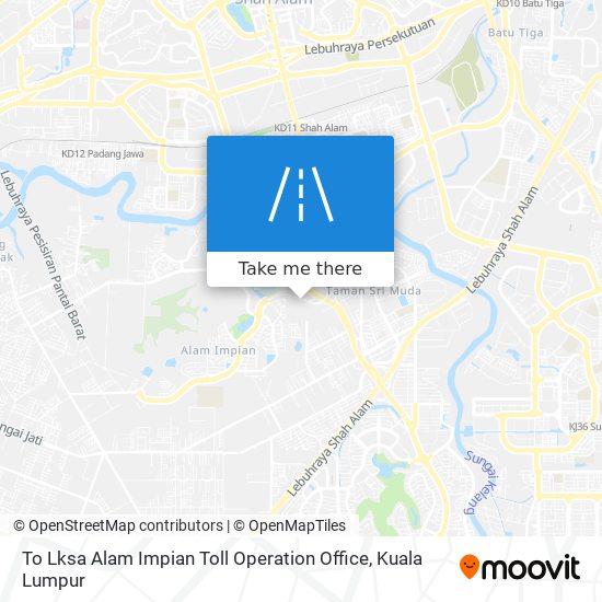 To Lksa Alam Impian Toll Operation Office map