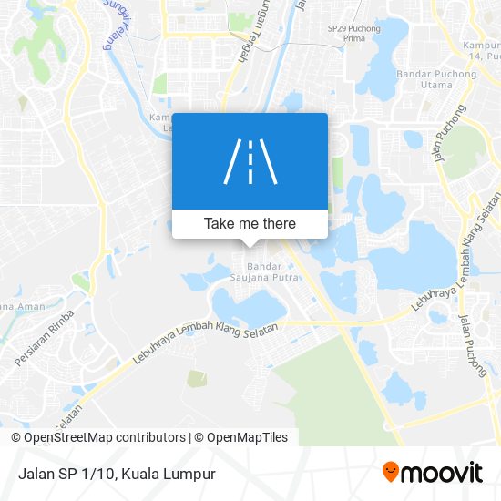 Jalan SP 1/10 map