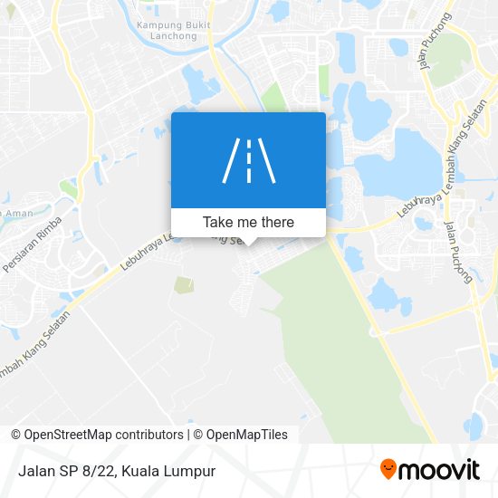 Peta Jalan SP 8/22