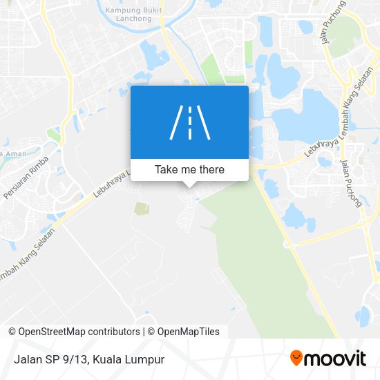 Jalan SP 9/13 map