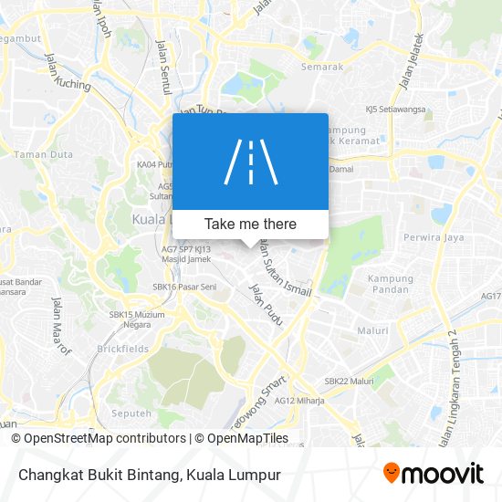 Changkat Bukit Bintang map
