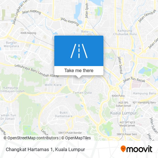 Changkat Hartamas 1 map