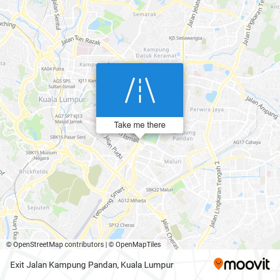 Exit Jalan Kampung Pandan map