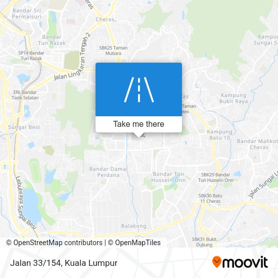Peta Jalan 33/154