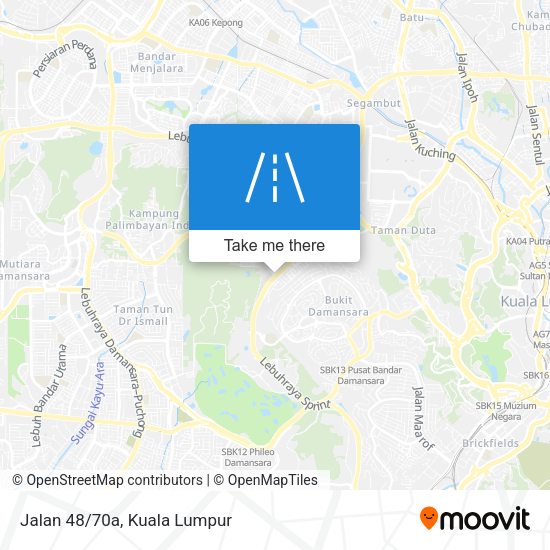 Jalan 48/70a map