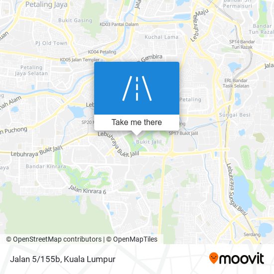 Jalan 5/155b map