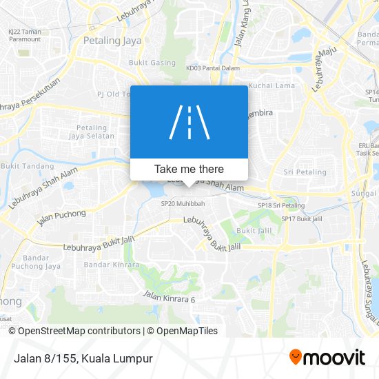 Jalan 8/155 map