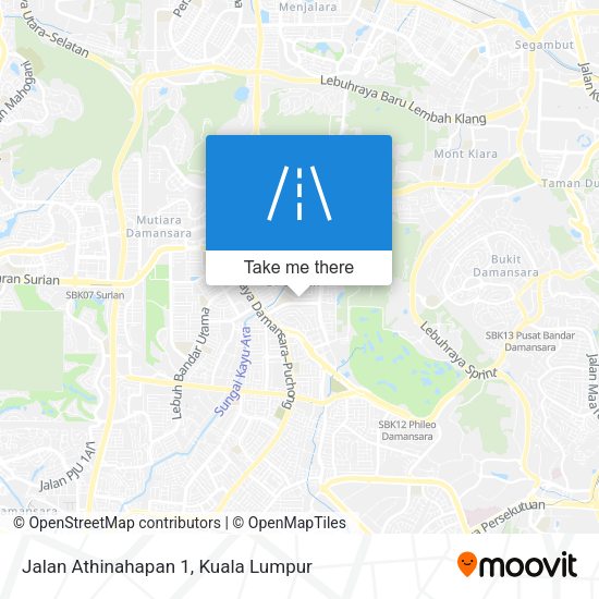 Peta Jalan Athinahapan 1