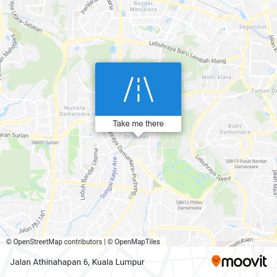 Jalan Athinahapan 6 map