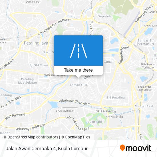 Peta Jalan Awan Cempaka 4