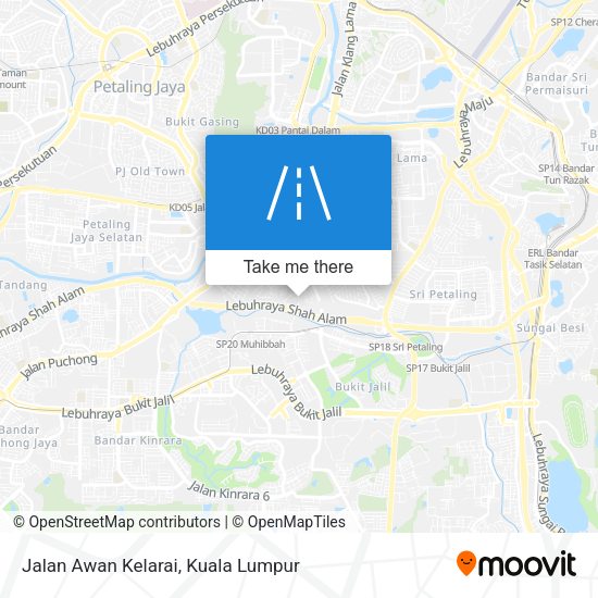 Peta Jalan Awan Kelarai