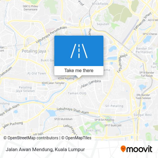 Jalan Awan Mendung map