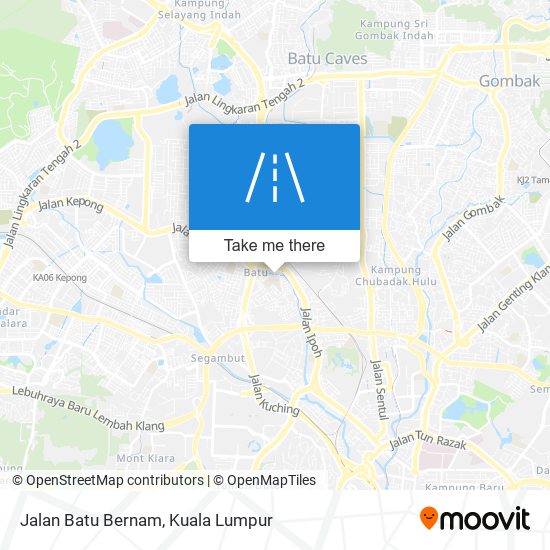 Peta Jalan Batu Bernam