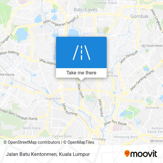 Peta Jalan Batu Kentonmen