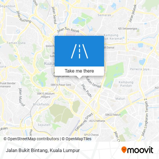Peta Jalan Bukit Bintang
