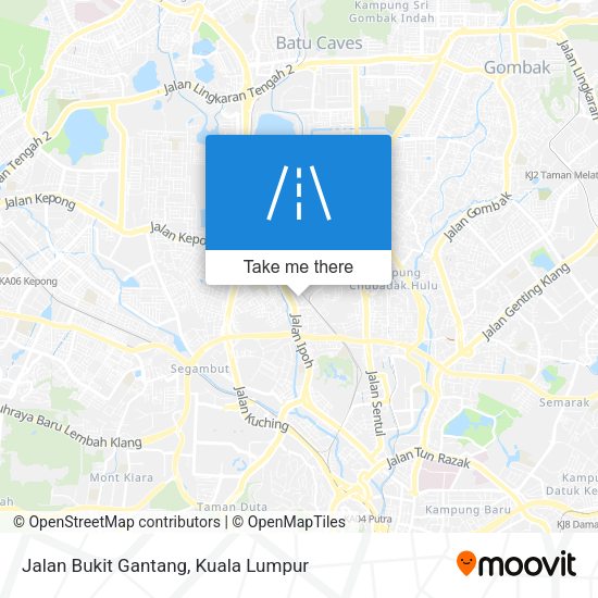Jalan Bukit Gantang map