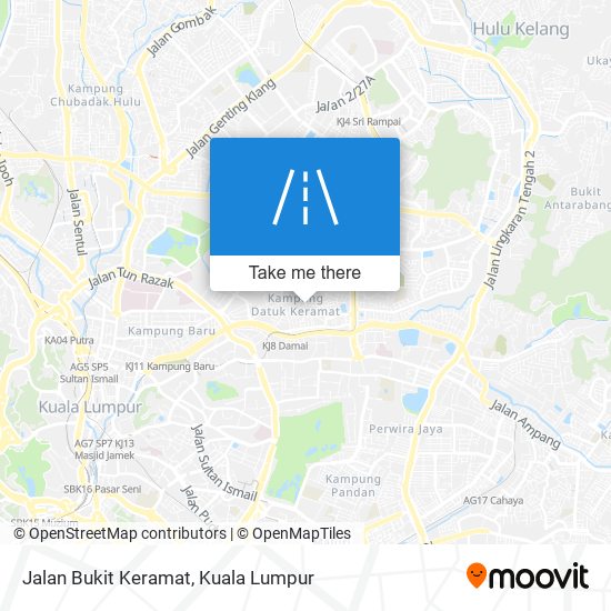 Jalan Bukit Keramat map