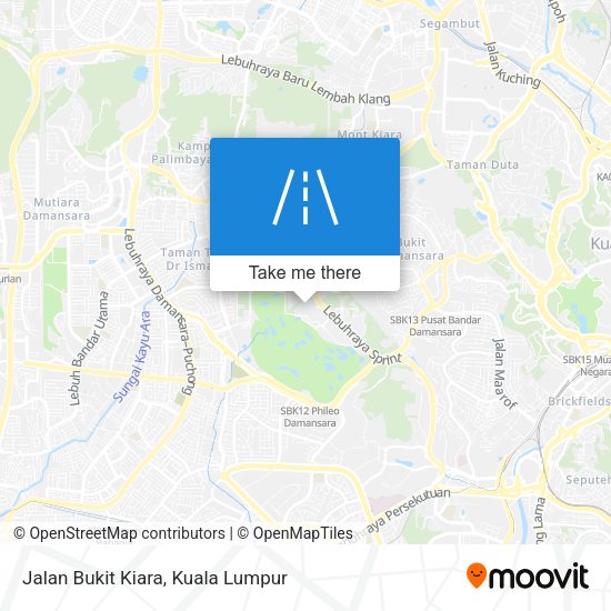 Jalan Bukit Kiara map