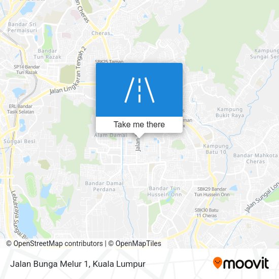Peta Jalan Bunga Melur 1