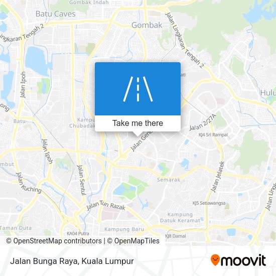 Jalan Bunga Raya map