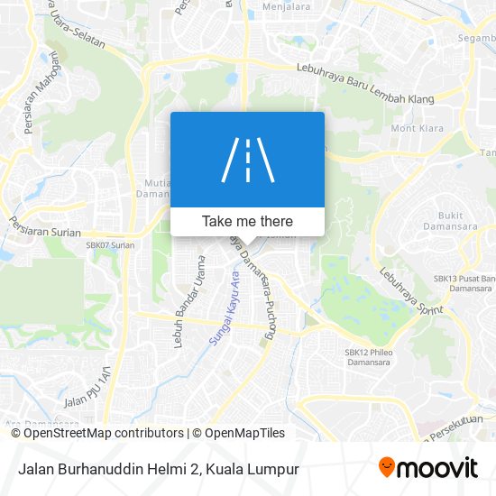 Jalan Burhanuddin Helmi 2 map