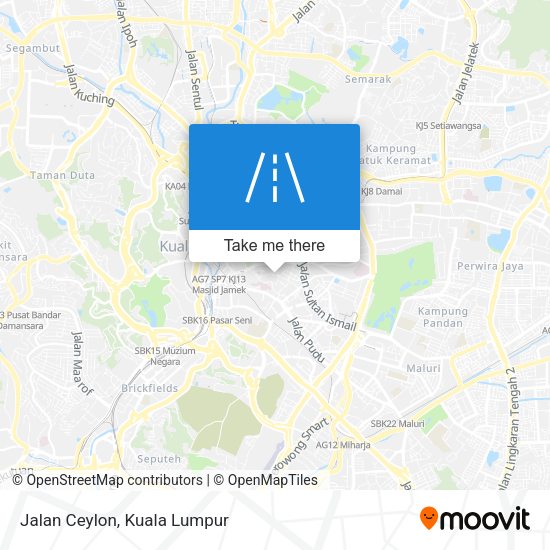 Jalan Ceylon map