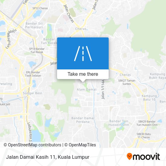 Jalan Damai Kasih 11 map