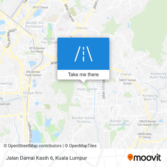 Jalan Damai Kasih 6 map