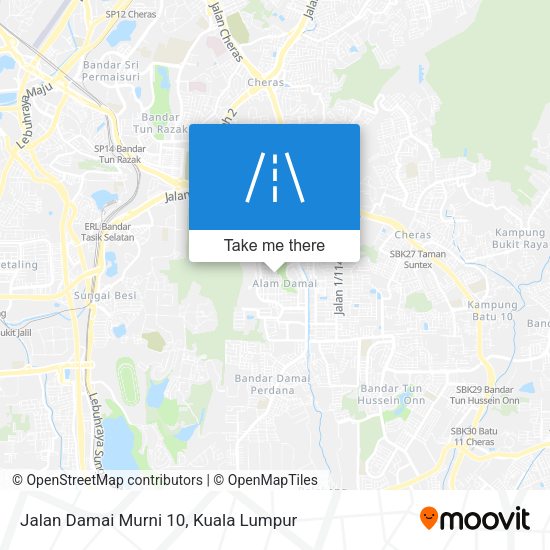 Jalan Damai Murni 10 map