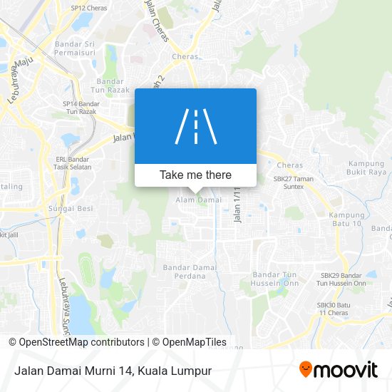 Jalan Damai Murni 14 map