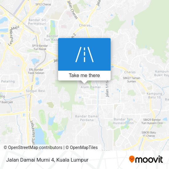 Jalan Damai Murni 4 map