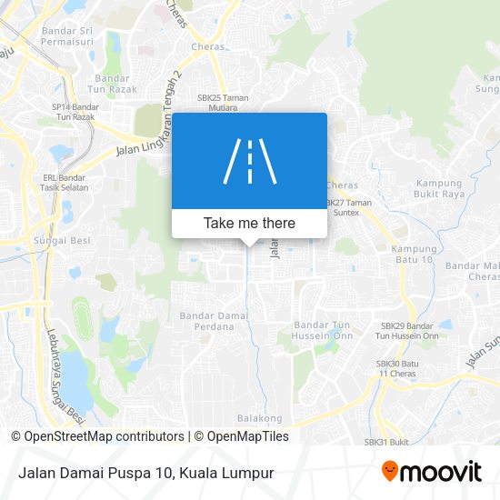 Peta Jalan Damai Puspa 10