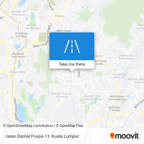 Peta Jalan Damai Puspa 11