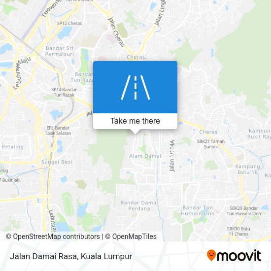Jalan Damai Rasa map