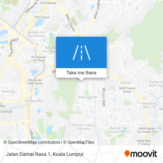 Jalan Damai Rasa 1 map