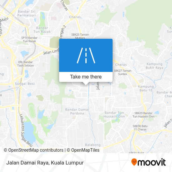 Jalan Damai Raya map