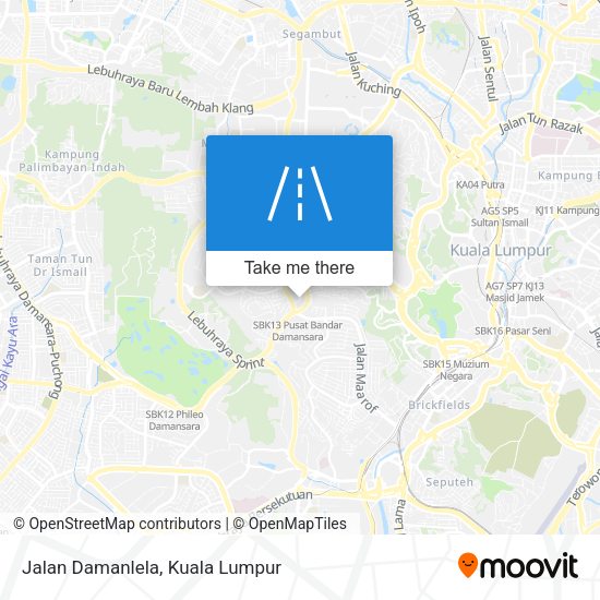 Peta Jalan Damanlela