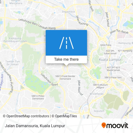 Jalan Damansuria map