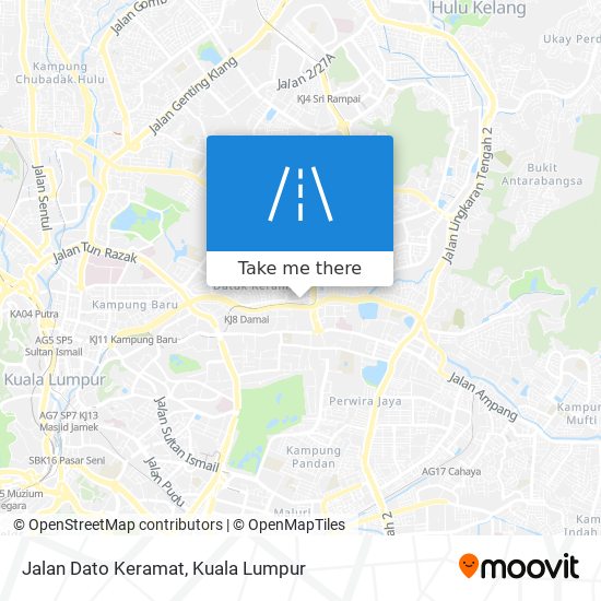 Jalan Dato Keramat map