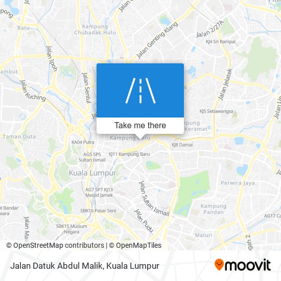 Peta Jalan Datuk Abdul Malik