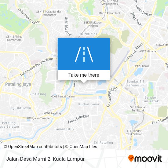 Peta Jalan Desa Murni 2