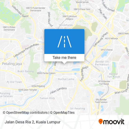 Peta Jalan Desa Ria 2